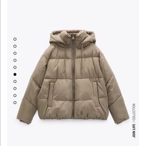 Zara jacket mink size small